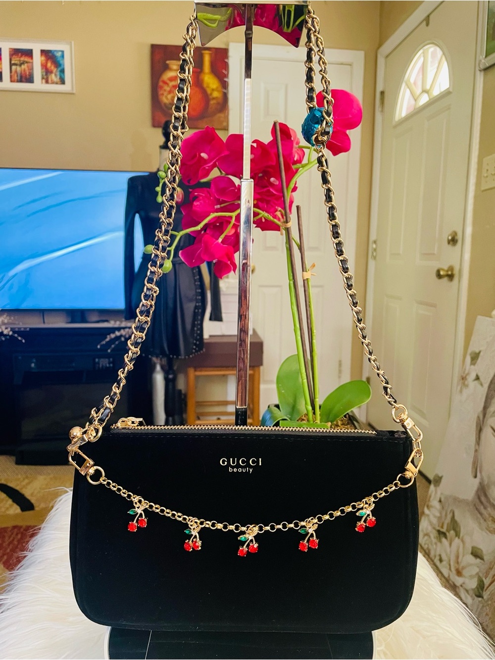 Gucci Beauty Velvet  crossbody/waist shoulder bag